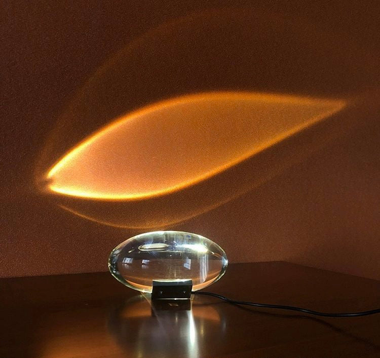 Sunset projector lamp transforming bedroom walls with vibrant colours