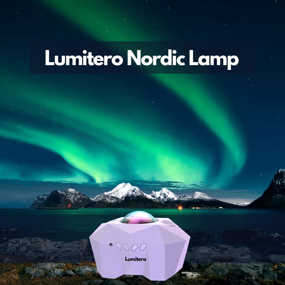 Compact nordic sunset lamp providing relaxing and cozy bedroom ambiance.