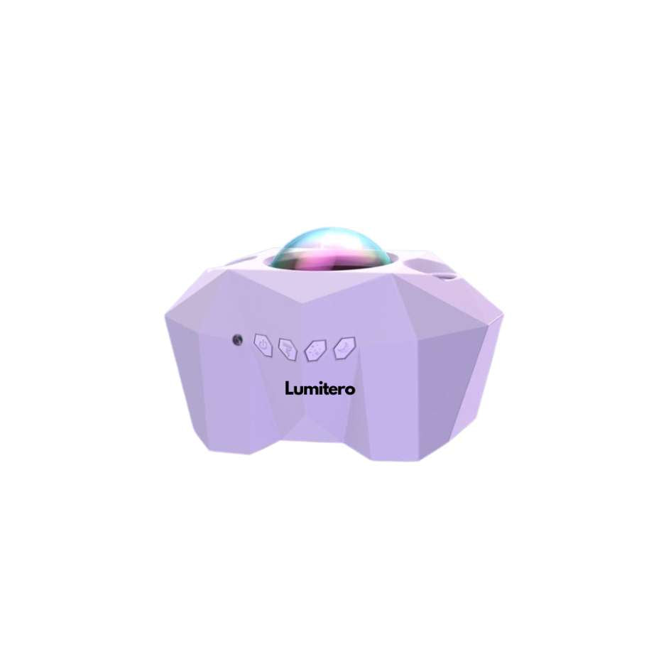 Lumitero nordic sunset lamp projector with crystal design and colorful LED dome light
