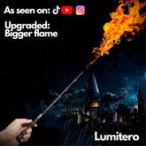 Lumitero Fireball Incendio FireWand That Shoots Fire Original Authentic USB Charging For Gift, Fans, Toy